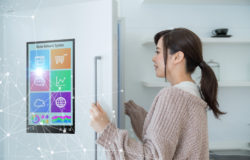 Smart refrigerator concept.