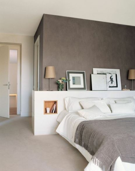 Chambre parentale taupe