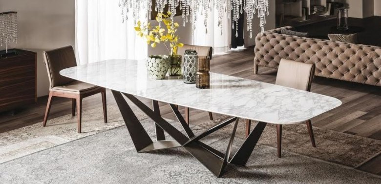 table marbre design et tendance dans le 68