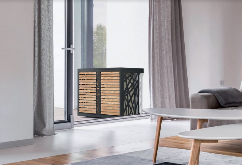 Cache climatisation & PAC, coffrage design aluminium | Ma Maison et Nous
