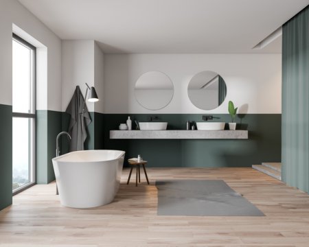 alliance avec Sanissit Aubade pour des pièces à vivre tendances, pratiques et modernes pour des salles de bains optimisées.