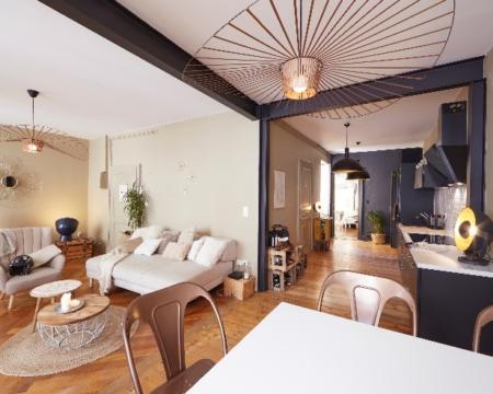 Rénovation d'un appartement sur Mulhouse. Pratique, cosy, écolo et design.