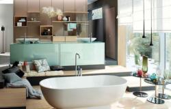 Style naturel, cocooning, avec du rangement optimisé, pour une salle de bain design et adaptés.