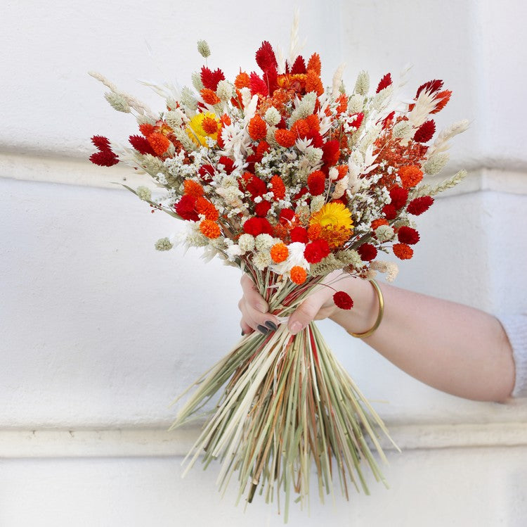 bouquets de fleurs séchées