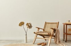 LE FAUTEUIL ROTIN TOP TENDANCE CE MIXE PARFAITEMENT AU STYLE SCANDINAVE