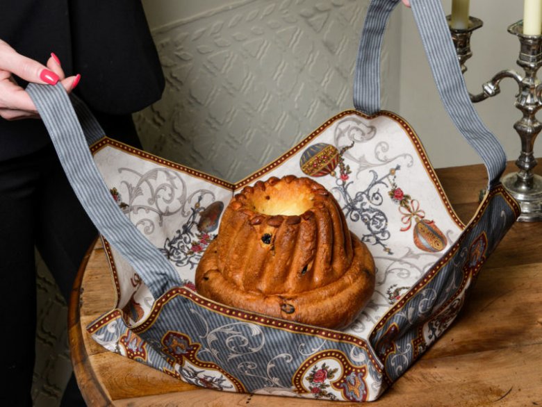 Sac à tarte bleu horizon avec kouglof tradition…