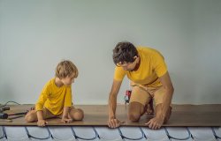 plancher au sol, systéme de chauffage performant de qualité;