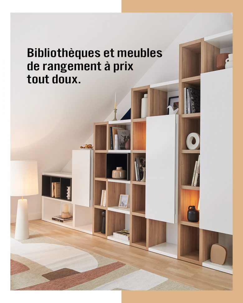 bibliothéque de rangement