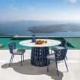 table de repas outdoor décorative mobilier de jardin haut de gamme