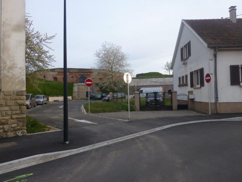 chantier avant extension carport et garage neuf brisach