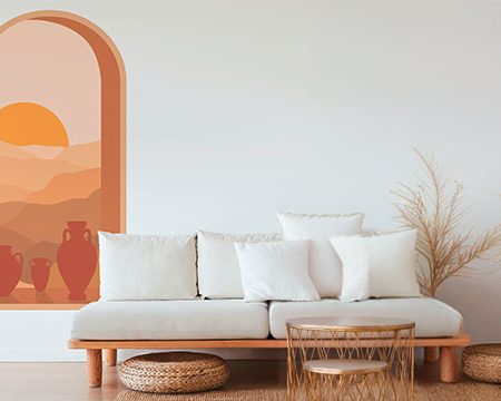 HABILLAGE MUR PAR DES STICKERS MURAUX