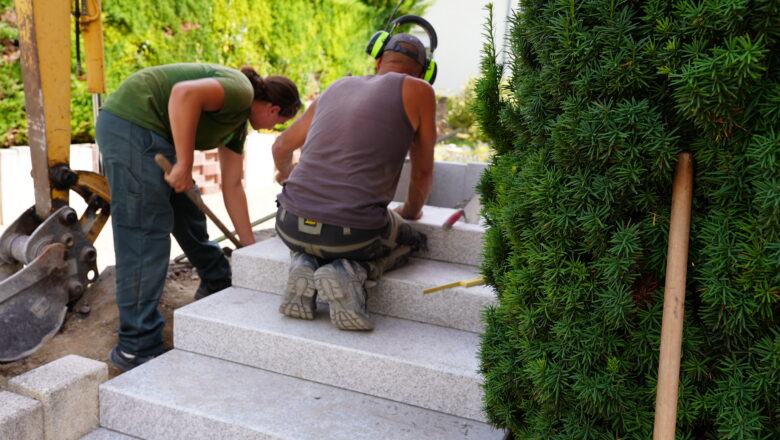 REPORTAGE ESCALIER GRANIT POSE TROIS FRONTIERES